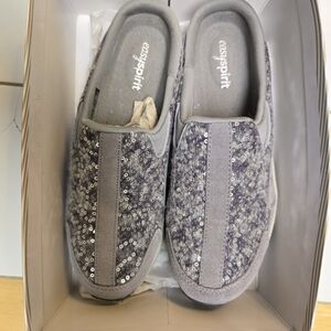 Easy Spirit Gray Sequin Slip-On Shoes